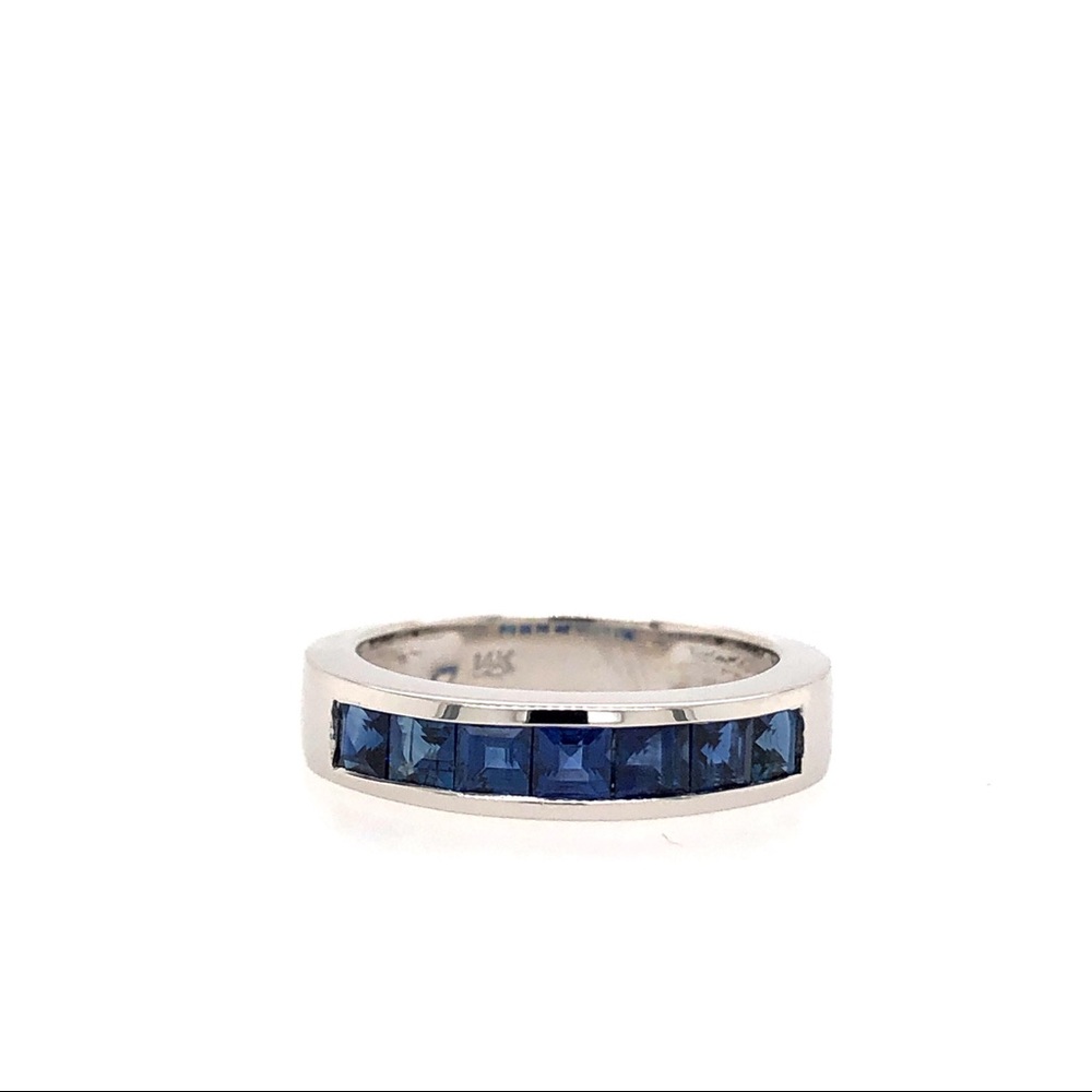Sapphire wedding band